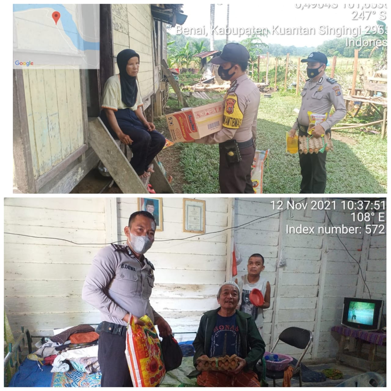 Program Jumat Berkah, Kapolsek: Kepedulian Polri Sekaligus Tingkatkan Kesadaran Sosial Anggota