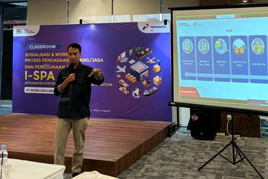 Dorong Digitalisasi Pengadaan, Patra Drilling Contractor Sosialisasi Aplikasi I-SPA