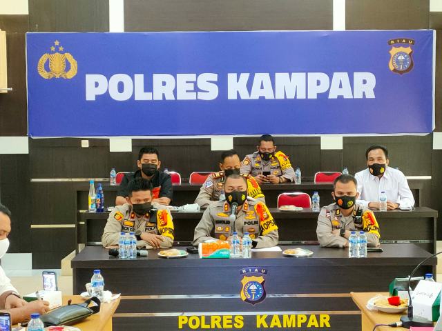 Konferensi Pers Akhir Tahun, Kapolres Kampar: Angka Kejahatan Selama 2020 Menurun 