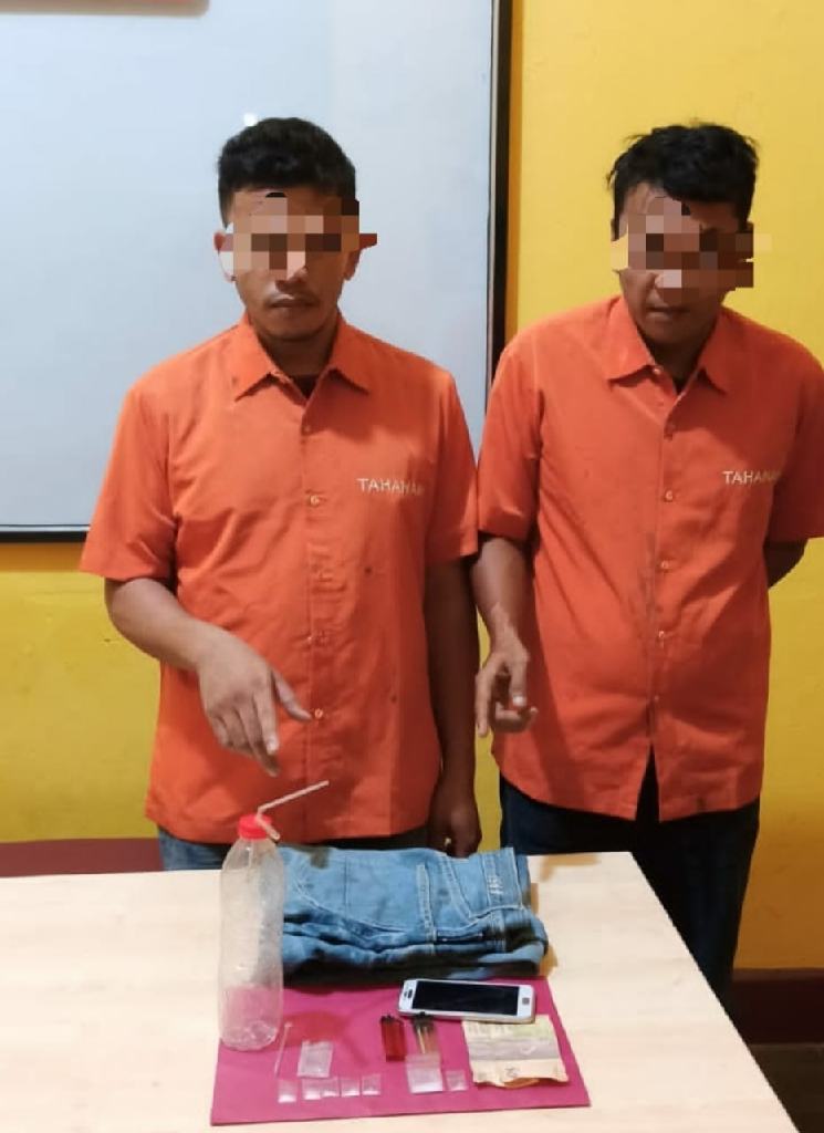 Asik Nyabu di Toilet Umum, 2 Orang Pemuda Diamankan Polsek Kampar