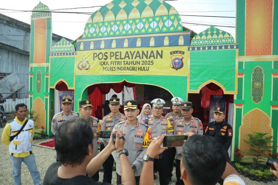 Gercep! Kapolres Inhu Pantau Pospam dan Posyan, Demi Mudik Aman Keluarga Tenang