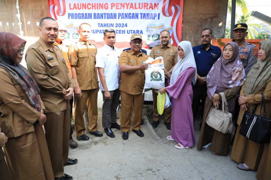 Pemerintah Aceh Utara Mulai Salurkan Bantuan Pangan Cadangan Beras Pemerintah (BP-CBP) Tahun 2024