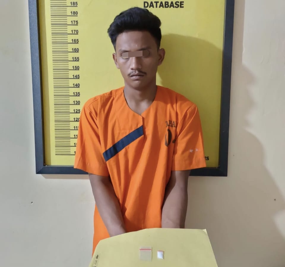 Hendak Transaksi Sabu di Simpang BM Desa Sungai Aur, Pengendara KLX Diringkus Polsek Peranap