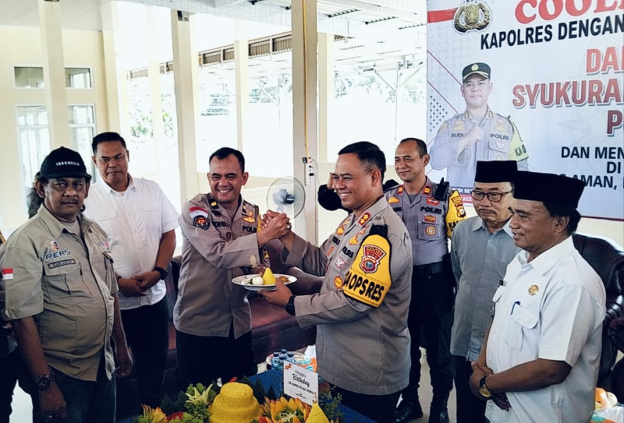 Kapolres Rohul Gelar Acara Cooling System Bersama Insan Pers Peringati Hari Jadi Humas Polri ke-73