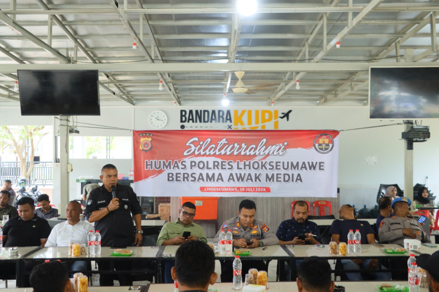 Polres Lhokseumawe Gelar Silaturrahmi dengan Insan Pers