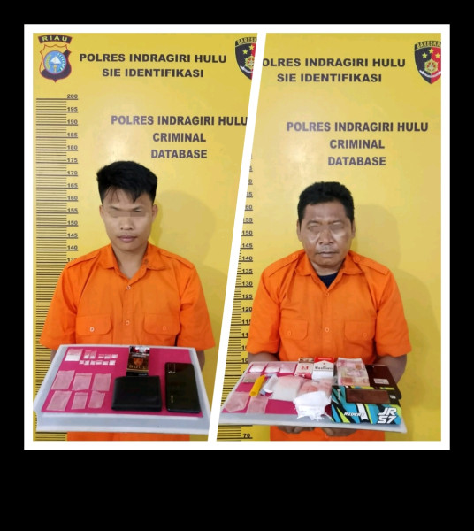 Kasat Narkoba Polres Inhu Pimpin Grebek Desa Kampung Pulau, Dua Bandar Sabu Diamankan
