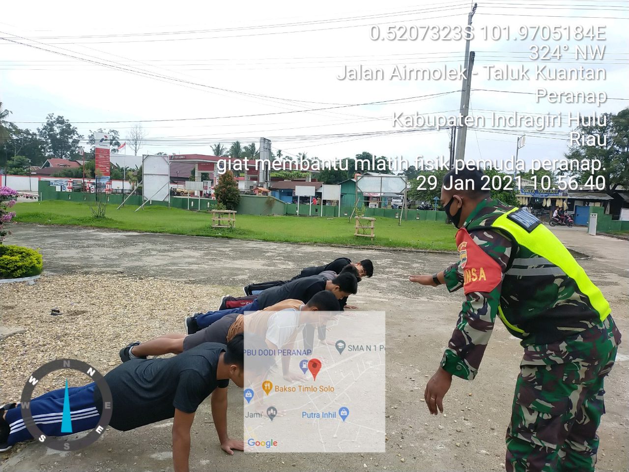 Dorong Semangat Olahraga, Koptu Wanudin Berikan Pembinaan Fisik