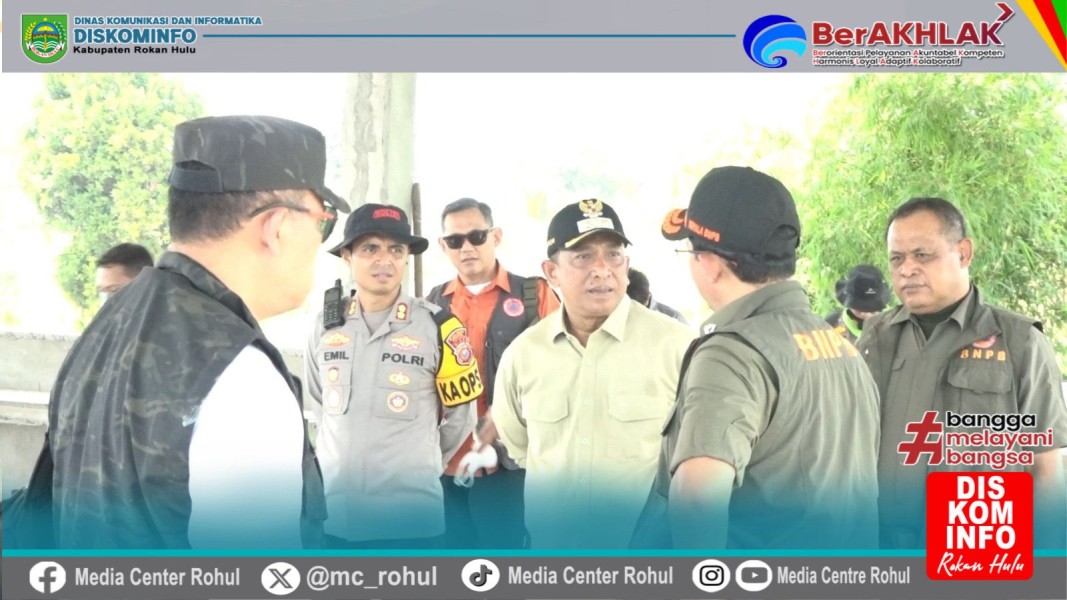 Kepala BNPB Pusat didampingi Bupati Rohul Anton Tinjau Karhutla di Cipogas