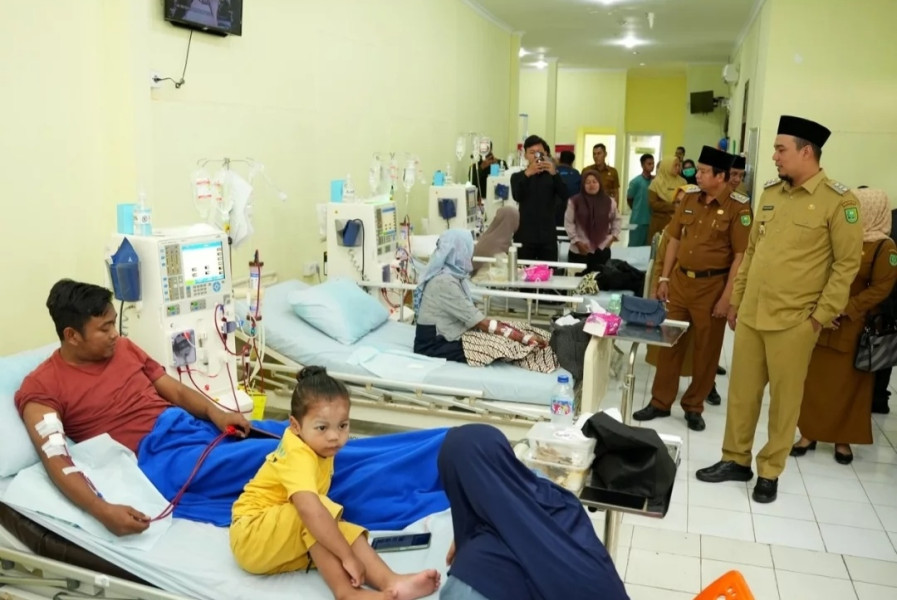 Hari Pertama Bertugas, Bupati Inhu Ade dan Wabup Hendrizal Tinjau Pelayanan Kesehatan di RSUD