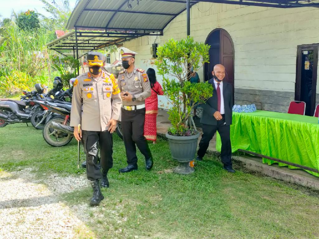 Puncak Hari Paskah 2021, Polres Kampar Lakukan Pengamanan Hampir di Semua Gereja 