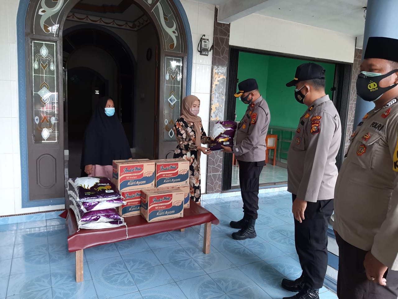 Jumat Barokah, Polres Inhu Santuni Panti Asuhan Syafa'a Belilas