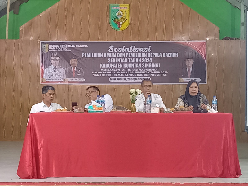 Sosialisasi Pemilihan Umum Dan Pemilihan Kepala Daerah Serentak 2024 Kabupaten Kuansing