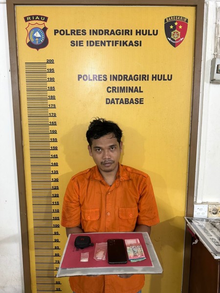 Menjadi Target Kapolres Inhu, Tersangka Kasus Narkoba Diringkus Saat Gelar Operasi Patuh
