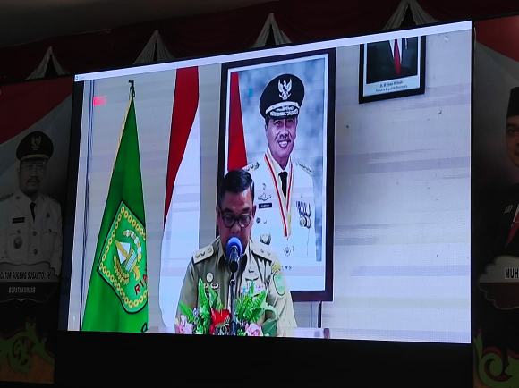 Forkopimda Kampar Hadiri Rakor Penguatan TKPK Untuk Percepatan Penanggulangan Kemiskinan