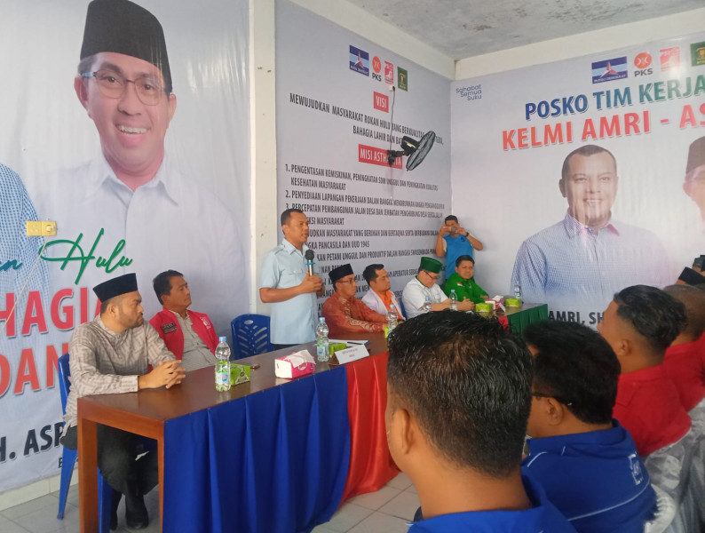 Kelmi Amri & Asparaini Gelar Silaturahmi Sekaligus Bentuk Tim Struktur Koalisi