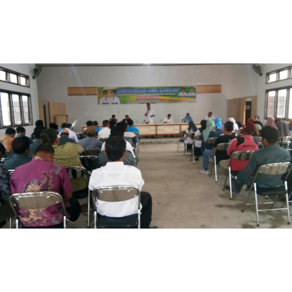 RKP Desa Titian Resak Tahun 2020 Telah Dilaksanakan Melalui Musdes