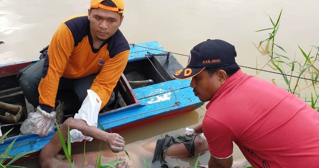 Saat Sedang Asyik Mancing, Warga Kuantan Babu Inhu Temukan Mayat Mengapung di Sungai Indragiri