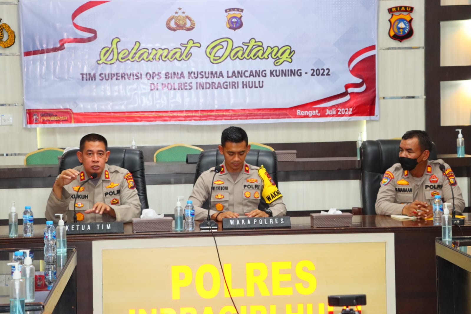 Tim Supervisi Polda Riau Turun ke Polres Inhu Bahas Operasi Bina Kusuma LK 2002