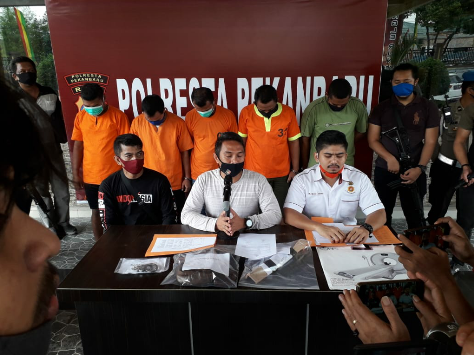 Sat Reskrimum Polresta Pekanbaru Tangkap Lima Pelaku Penculikan