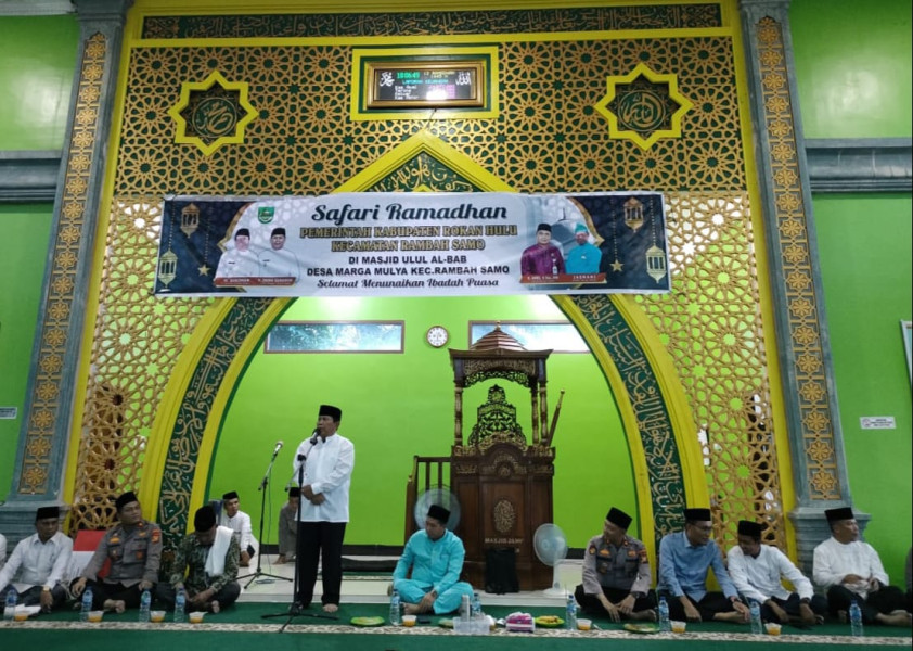 Safari Ramadhan: Bupati Rohul Berharap Dapat Mempererat Hubungan Pemerintah & Masyarakat