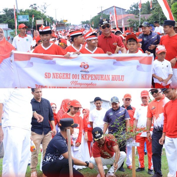 Kepenuhan Hulu Meriahkan HUT RI ke-80 dengan Pawai, Penanaman 1.000 Pohon & Launching KURDA ASA