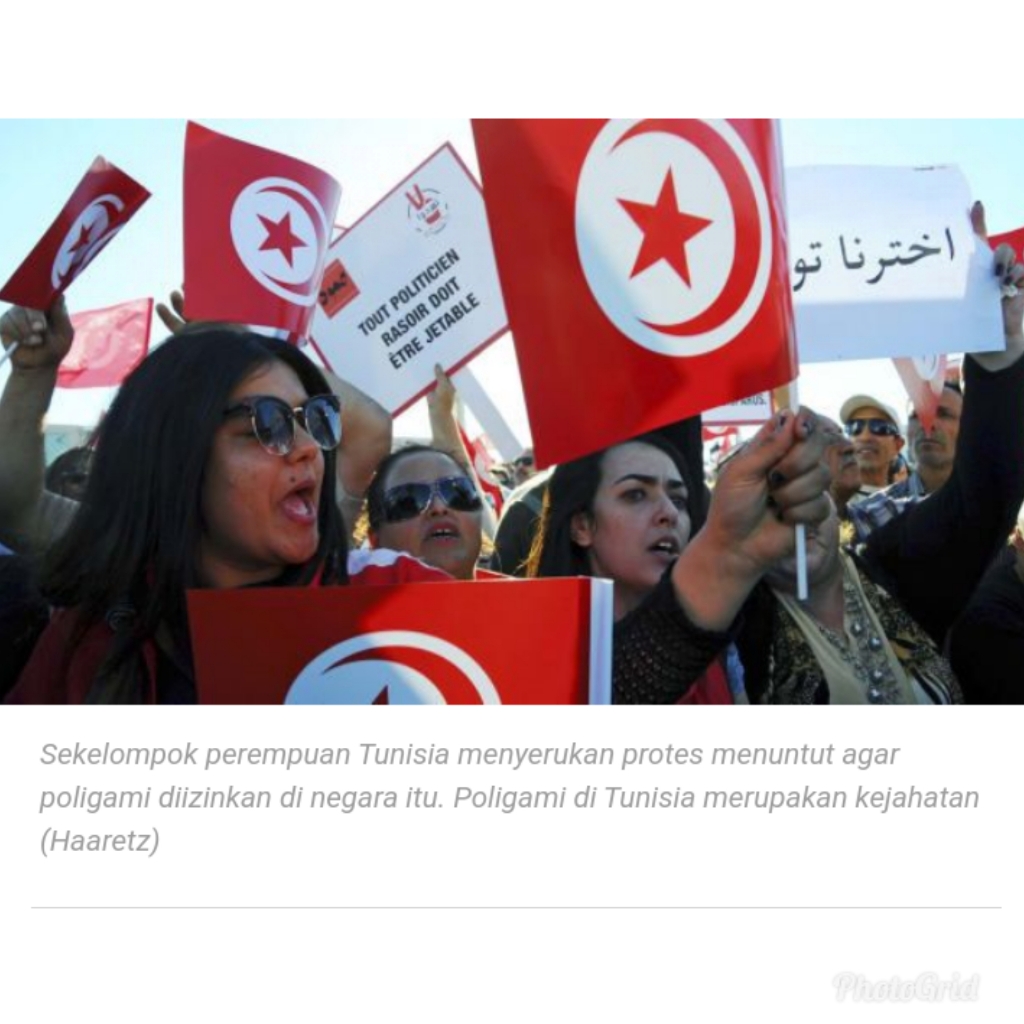 Cewek Jomblo Tunisia Unjuk Rasa Minta Poligami Diizinkan
