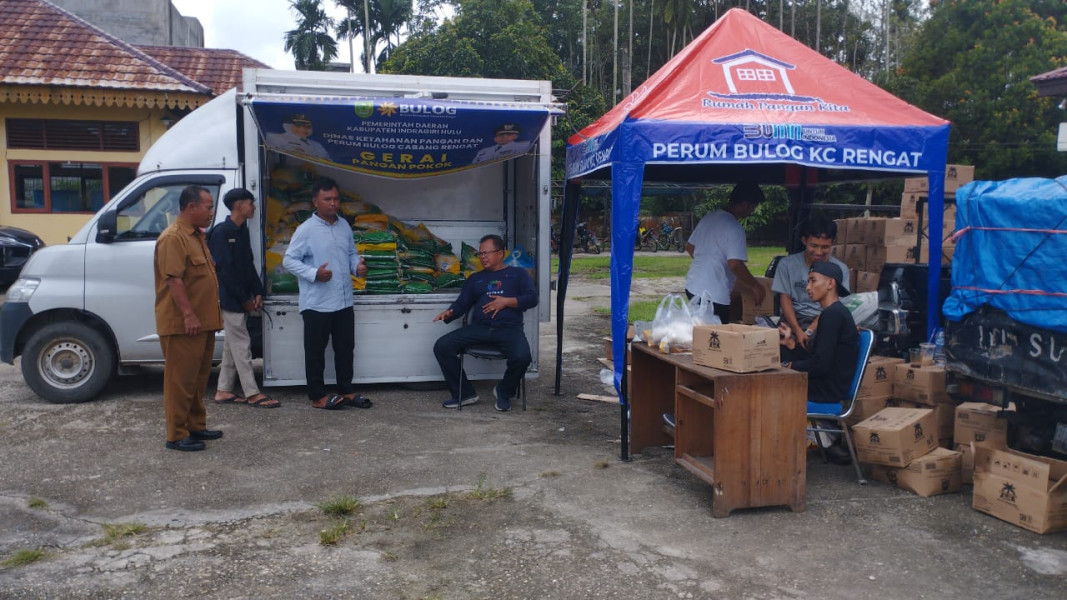 Pemkab Inhu, Melalui DKP dan Forum Bulog, Kembali Gelar Gerai Pasar Murah