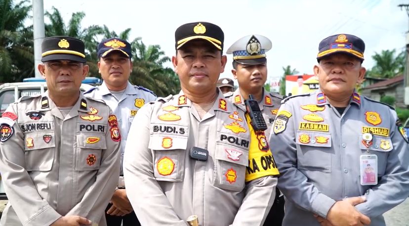 Pastikan Berjalan Aman, Kapolres Rohul Monitoring Langsung Kunjungan Presiden Ke Riau