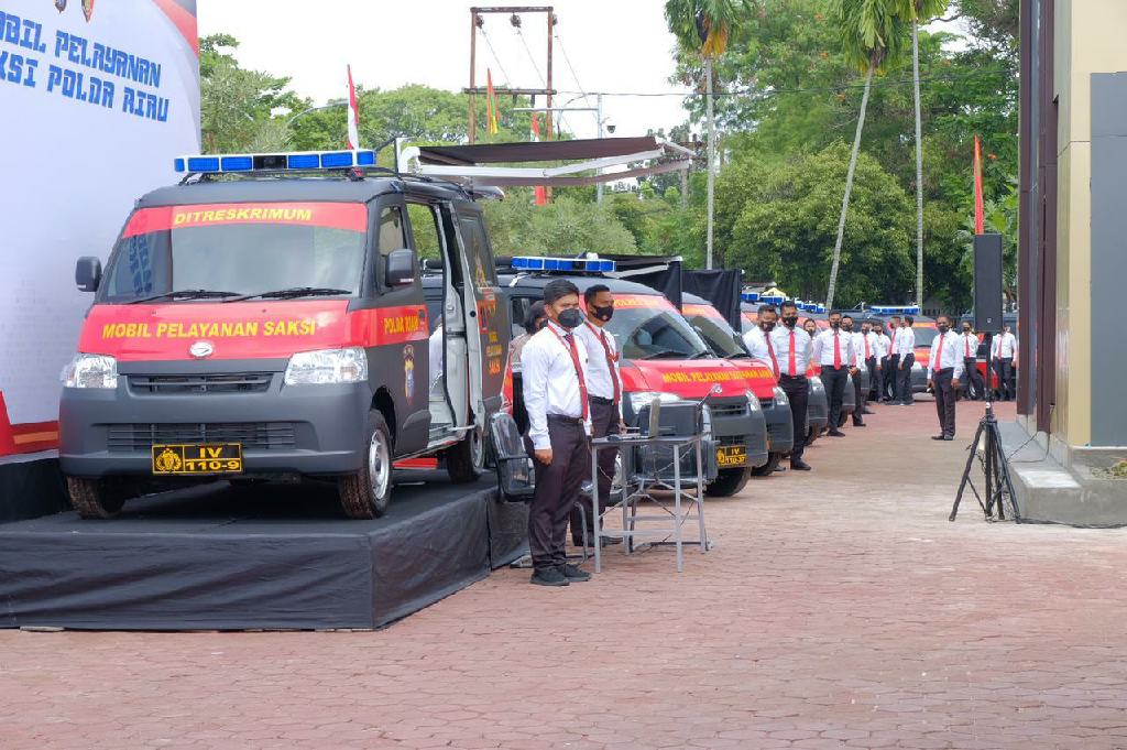 Wakapolri Resmikan Penggunaan 13 Unit Mobil Pelayanan Saksi Untuk Jajaran Polda Riau