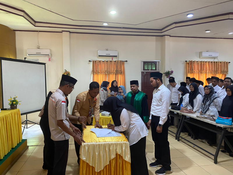 Resmi Dilantik, 165 Pengawas TPS Siap Kawal Pemilu Kecamatan Rambah