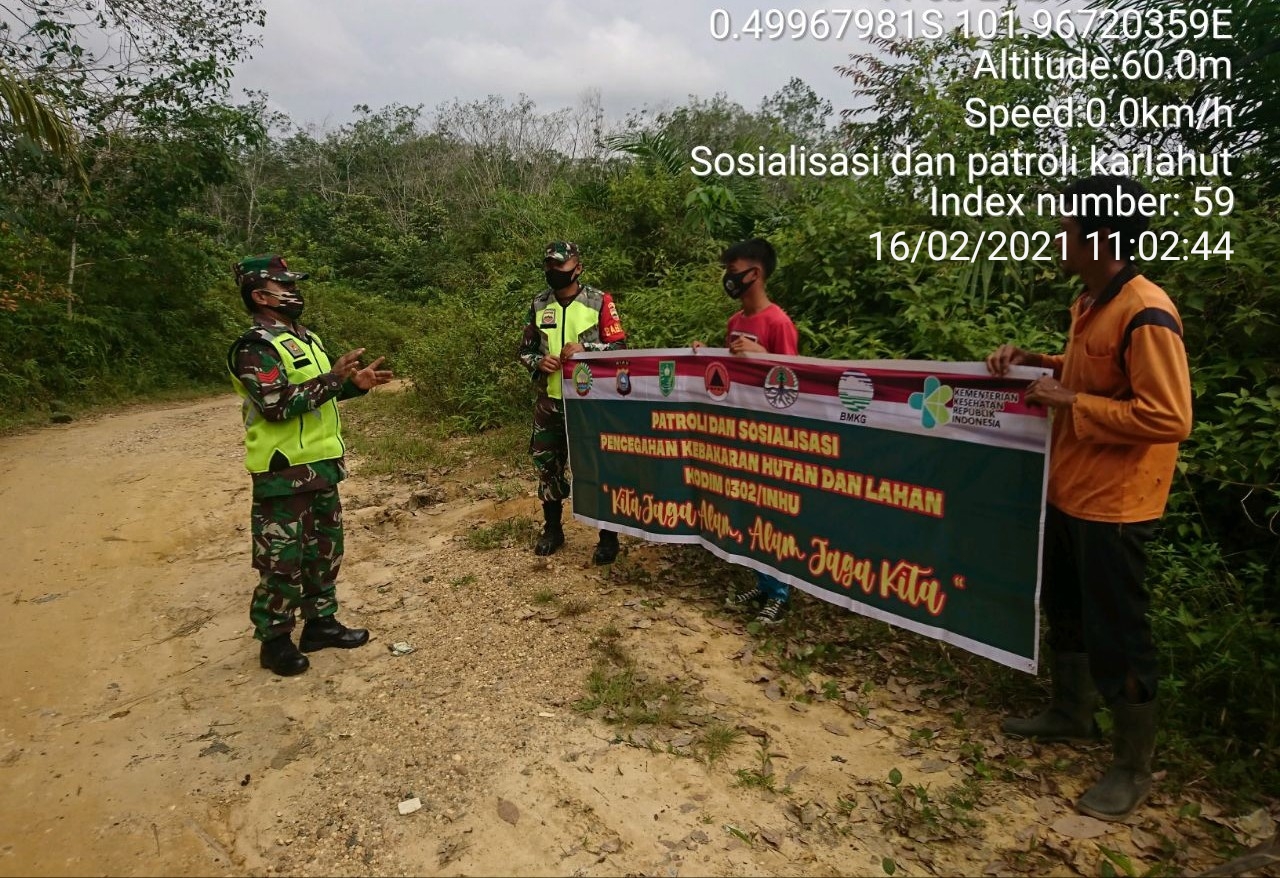 Antisipasi Karhutla, Kopda Dian Susandi Pimpin kegiatan Sosialisasi