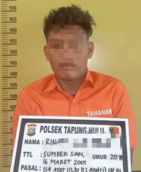 Diduga Pengedar Shabu, Pemuda ini Ditangkap Unit Reskrim Polsek Tapung Hulu 