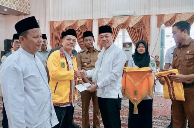 Pemda Rohil Laksanakan Manasik Haji, Setiap Jamaah Diberikan Uang Saku 150 Riyal