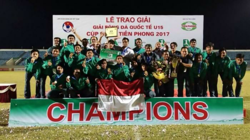 Bantai Cina Taipei 11-0, Timnas Indonesia U16 Juara di Vietnam