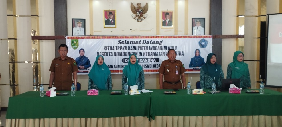 Ketua TP PKK Kabupaten Inhu Lakukan Pembinaan Administrasi di Kecamatan Seberida