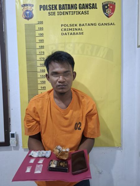 Bawa Narkoba, Polsek Batang Gansal Ringkus Pemuda Asal Jambi