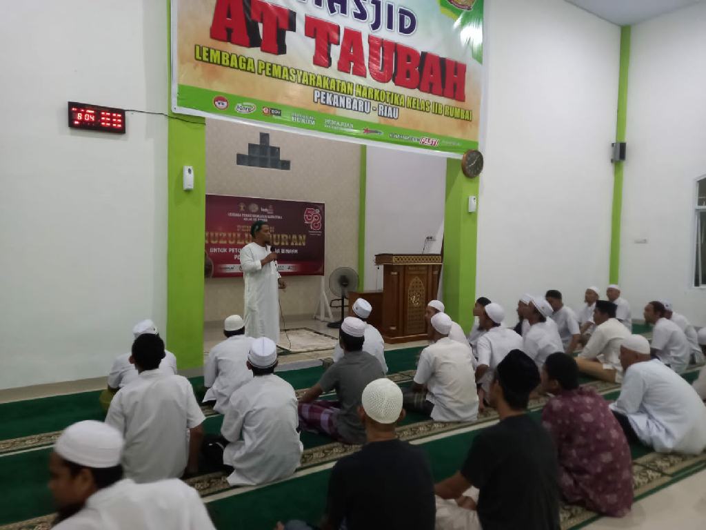 Lazismu Riau Bersama Lapas Narkotika Rumbai Laksanakan Pengajian Nuzulul Qur'an
