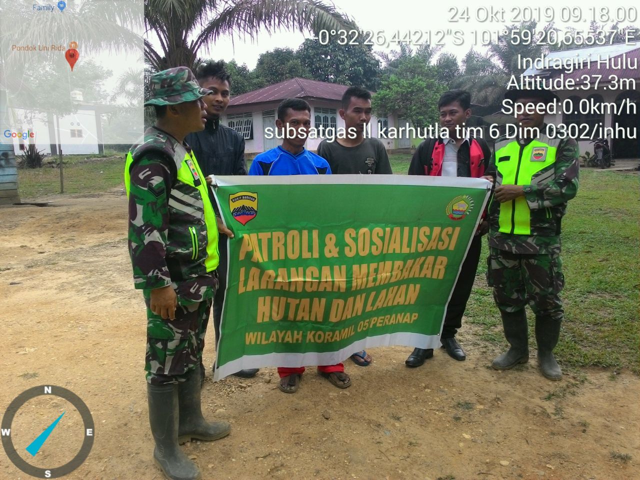 Sosialisasi Cegah Karhutla Di Dua Desa, Sertu Edi Fitra Ajak Warga Berperan Secara Individual