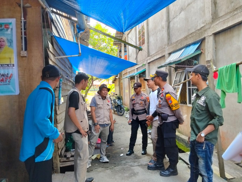 Polsek Kateman Tingkatkan Patroli Bersama Panwaslu Jelang Pelantikan Presiden dan Wakil Presiden Terpilih