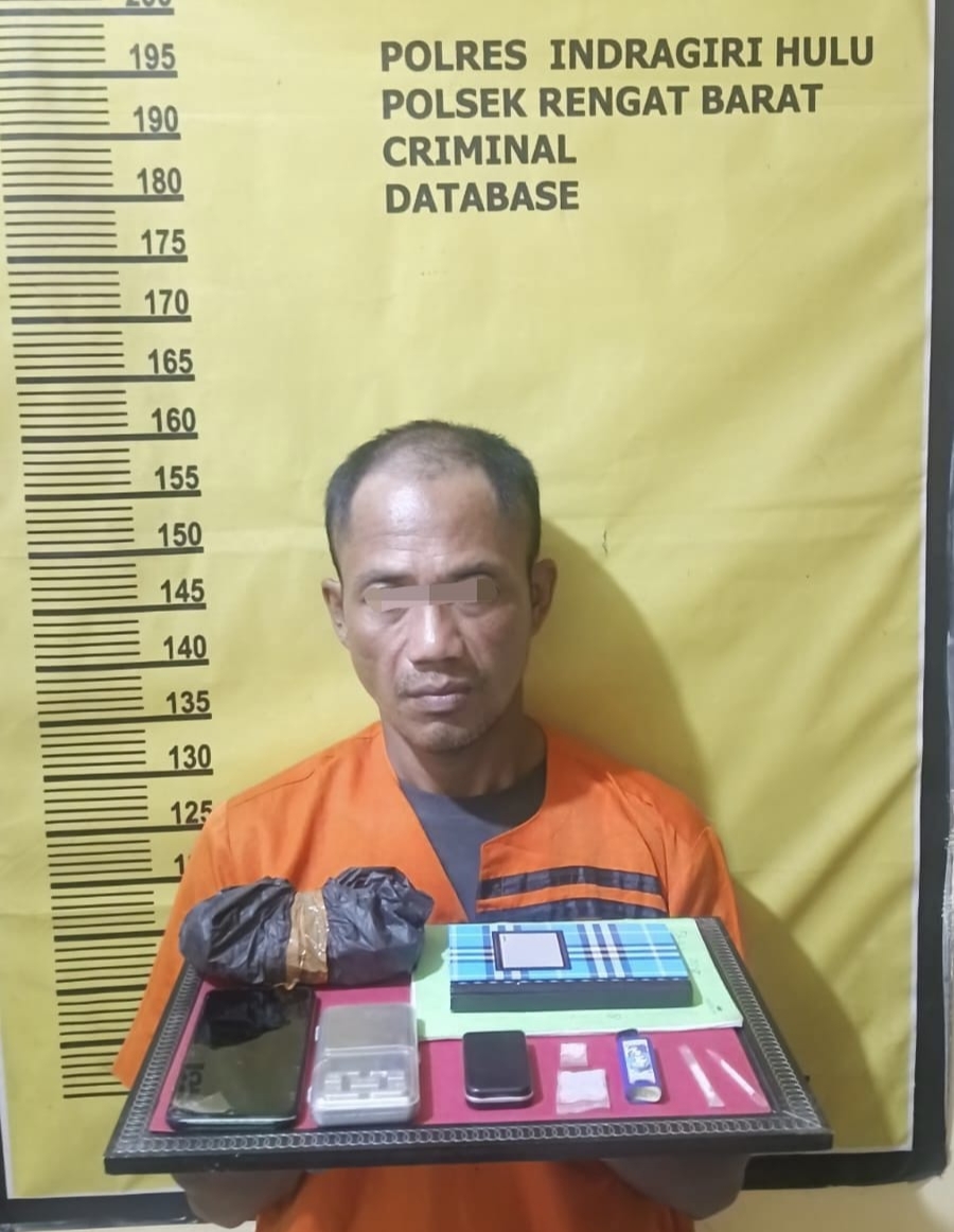 Peredaran Gelap Narkotika Dibulan Puasa, Polsek Rengat Barat Ringkus Pelaku