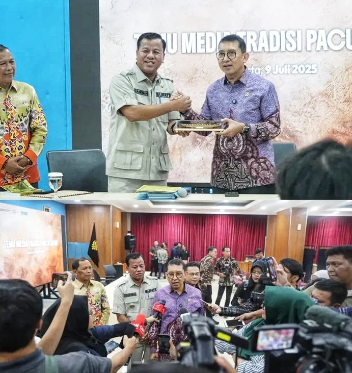 Bupati Kuansing Temui Mentri Fadli Zon  Pacu Jalur Siap Diperjuangkan  Jadi Warisan Budaya Dunia