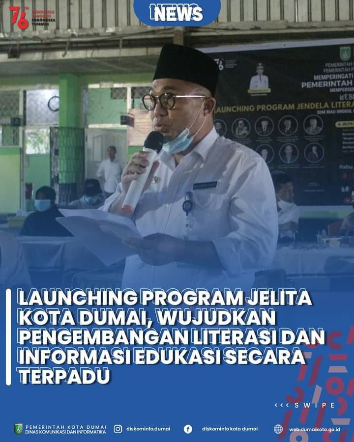 Launching Program JELITA Kota Dumai, Wujudkan Pengembangan Literasi dan Informasi