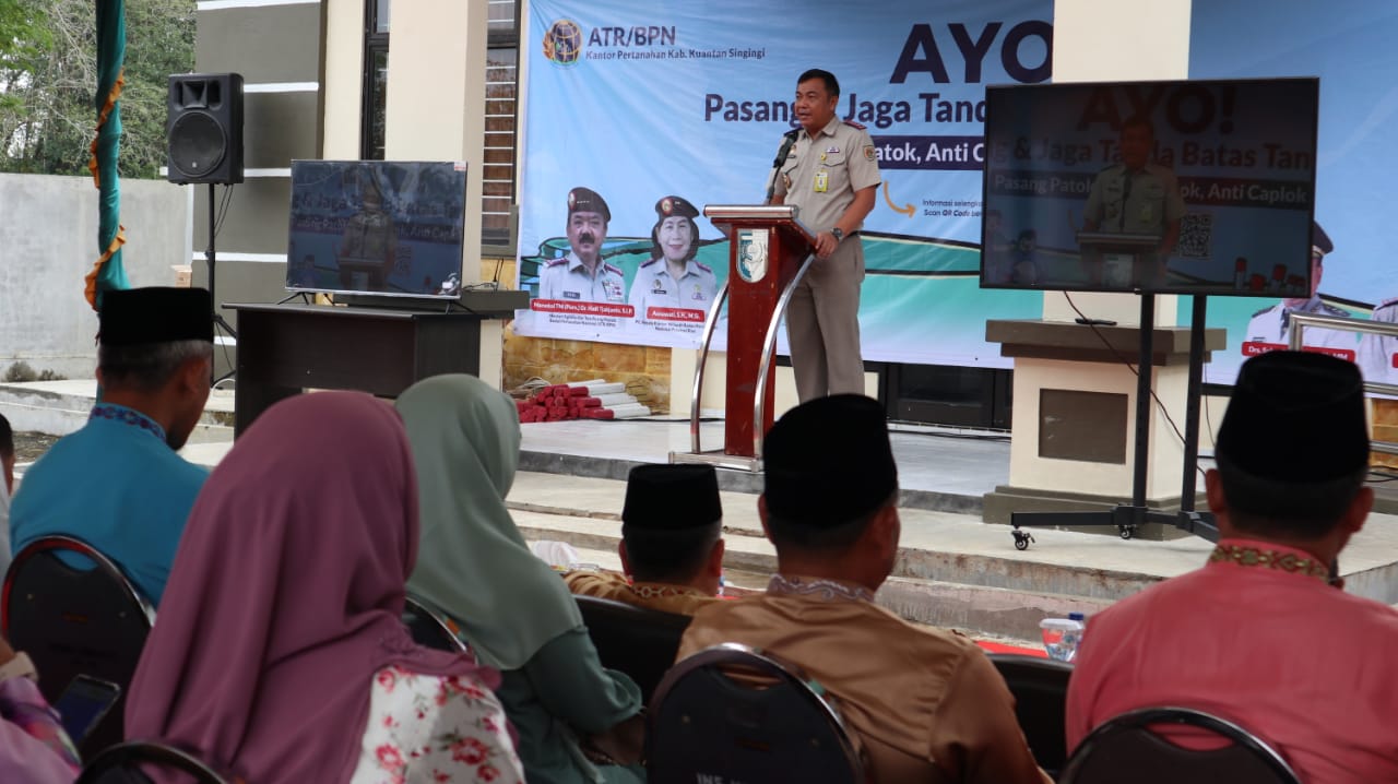 Kantor Pertanahan Kuansing Ikuti GEMAPATAS Serentak Di seluruh Indonesia