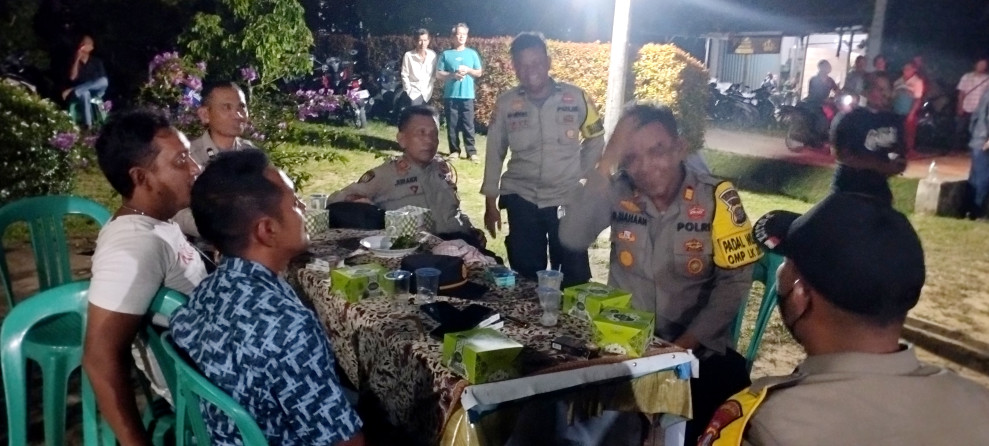 Kapolsek Rengat Barat, Pimpin Pengamanan Kampanye Dialogis Paslon Bupati Inhu