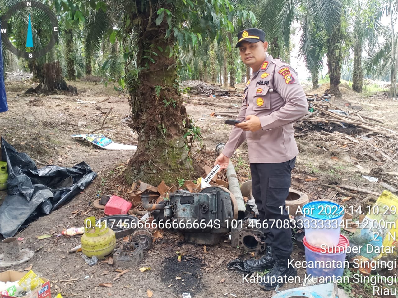 AKP KF Sinuraya Tegaskan Pihaknya Selalu Komit Berantas PETI di Wilayah Polsek Singingi
