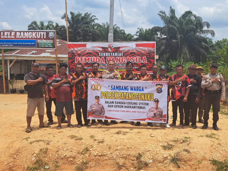 Polsek Batang Cenaku dan Pemuda Pancasila Deklarasi Pilkada Damai