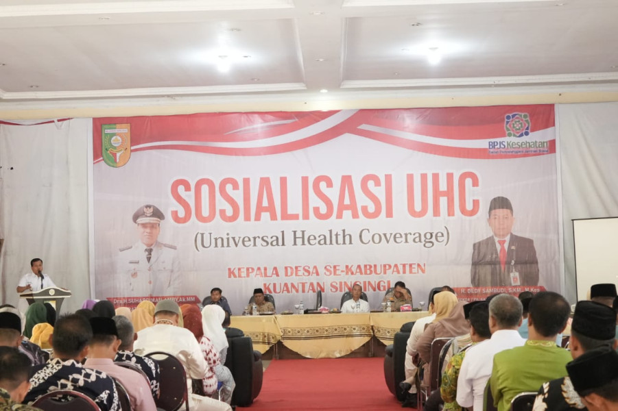 Sosialisasi Berobat Gratis, Bupati Kuansing Minta Kades dan Puskesmas Proaktif Dukung Percepatan UHC