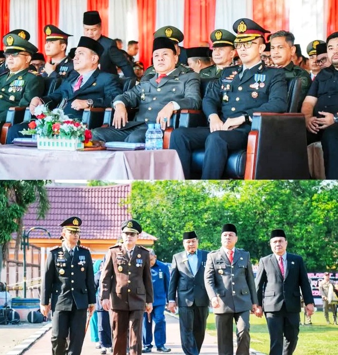 Hadiri Upacara Hari Bayangkara Ke 79 Bupati Kuansing Semoga Polri Makin Presisi, Propresional Dan Hadir Di Tengah Masyaraka
