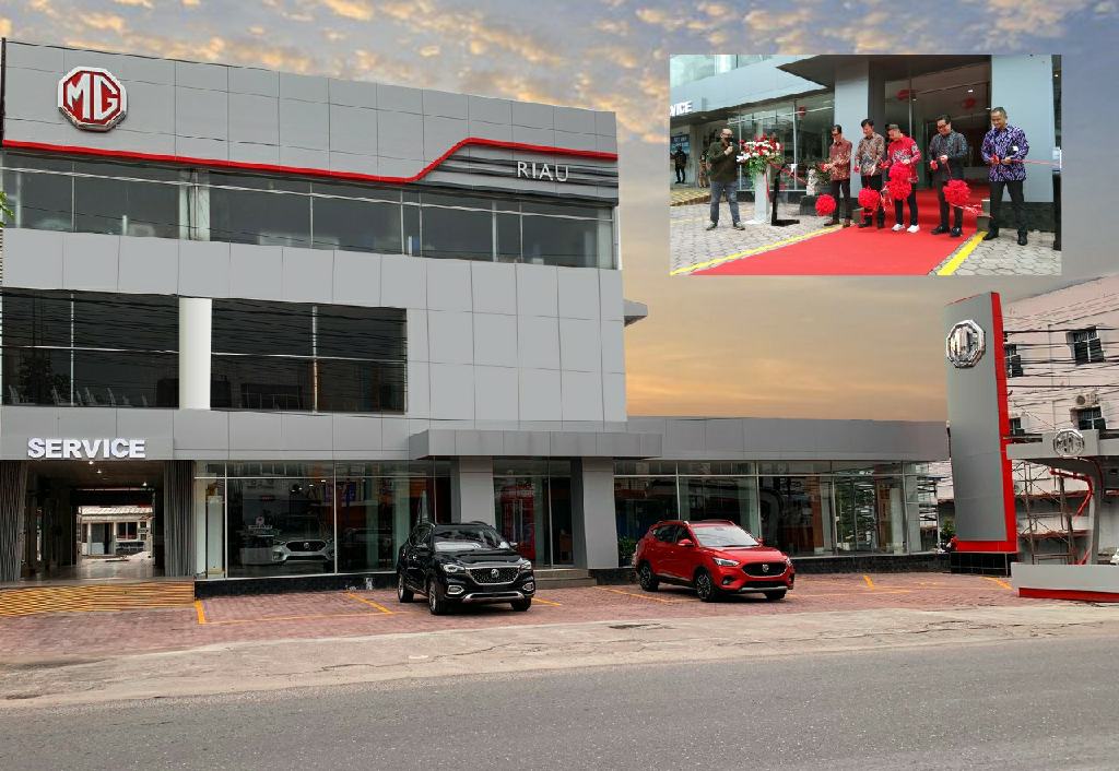 Terus Menggempur Pasar Tanah Air, Kali Ini MG Buka Outlet di Pekanbaru-Riau 