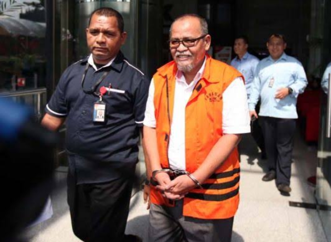 Mantan Sekda Dumai Dijebloskan ke Rutan Pekanbaru, Vonis 10 Tahun 6 Bulan
